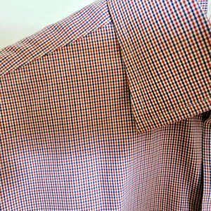 Makers Kamakura New York Fit Red Brick Mini Houndstooth Check 15.75-35 40-90